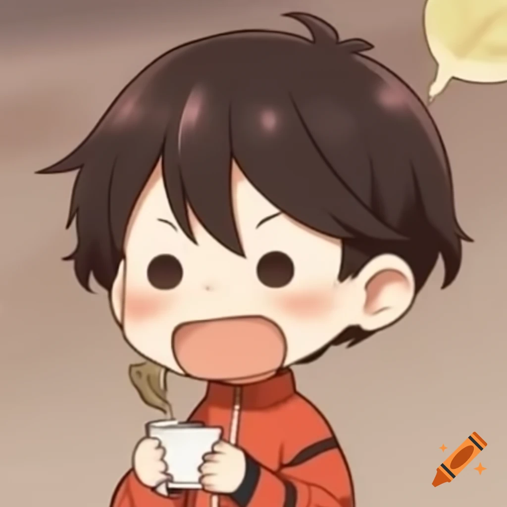 Cute anime chibi character illustration