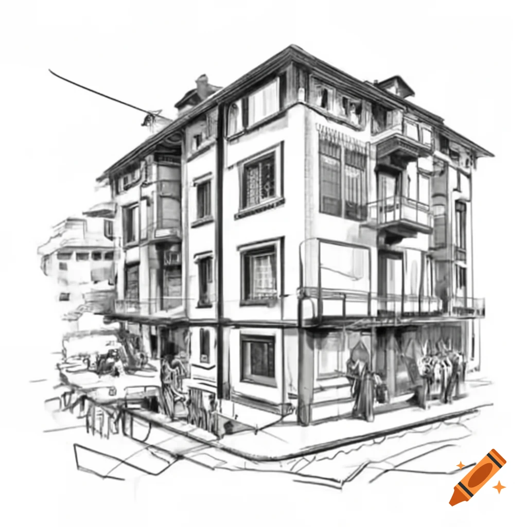 Floor plan of a three-room apartment