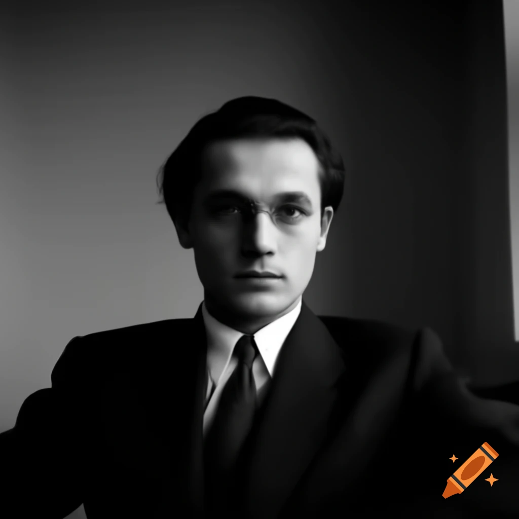 Portrait of Alexei Vladislav, Soviet tank designer, exuding expertise and determination