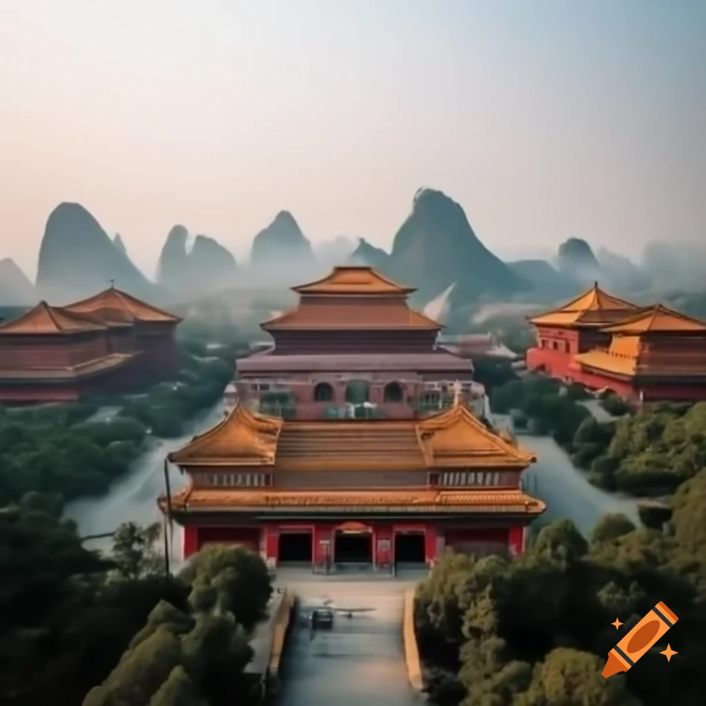 Ancient Chinese city atop mountains