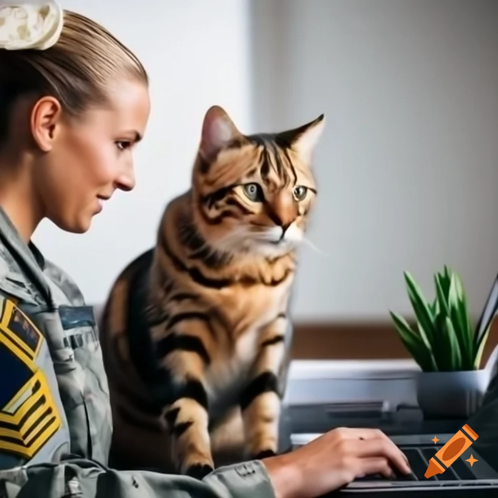 Cat king placing an online order