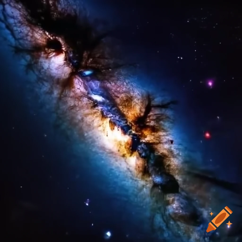 Milky Way galaxy view in the night sky