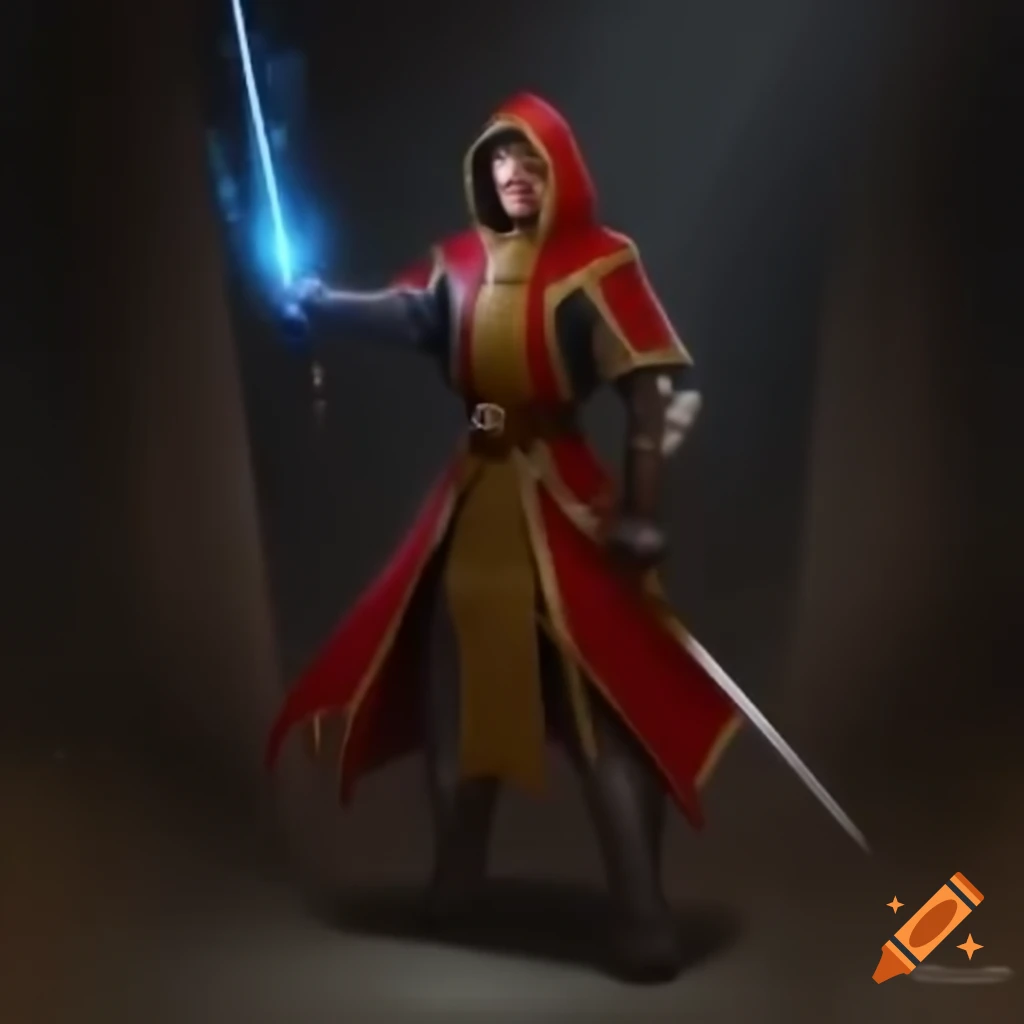 Medieval-style power ranger character