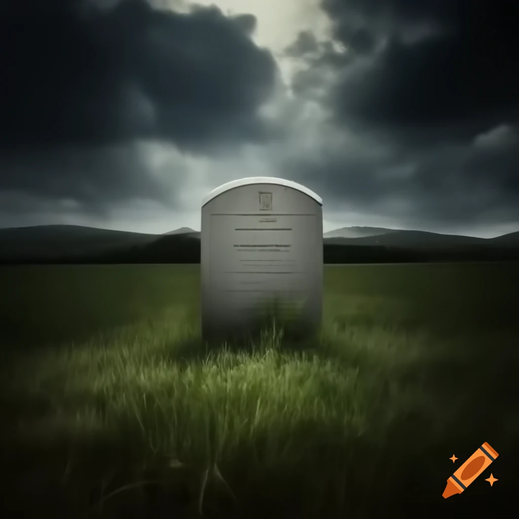 Empty grave with caption about living a life of regret