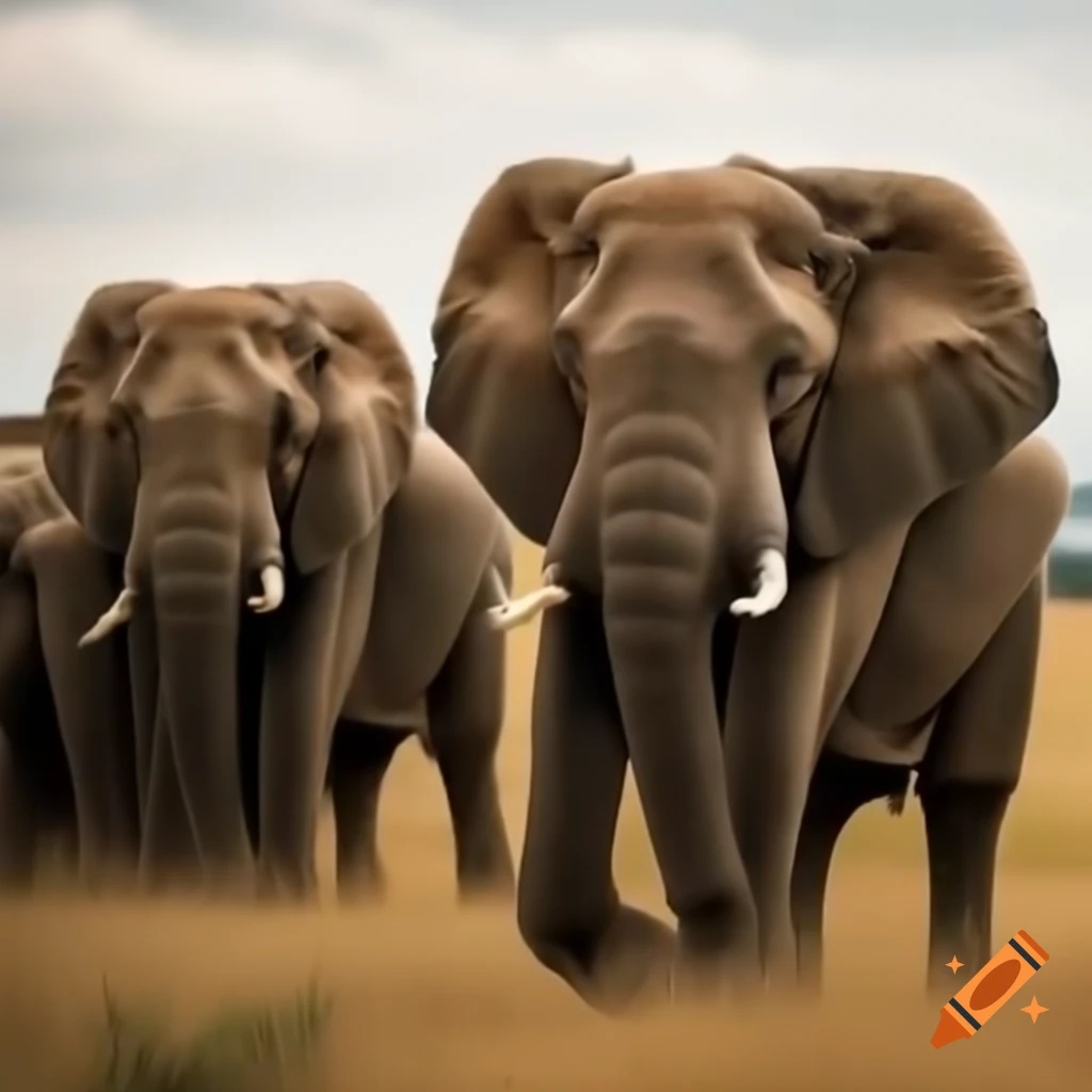 Two elephants in a grassy field