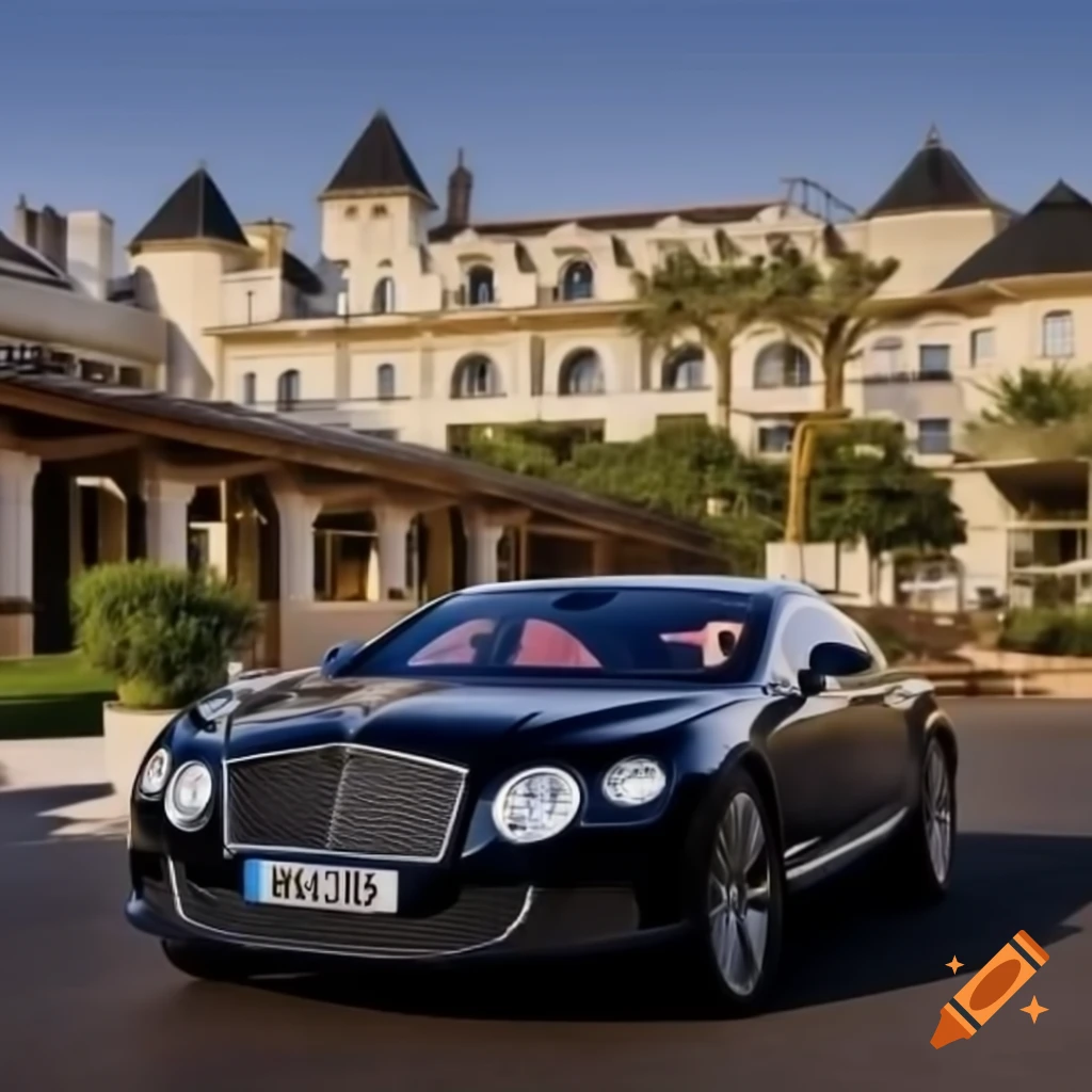 Bentley parked in front of luxury hotel