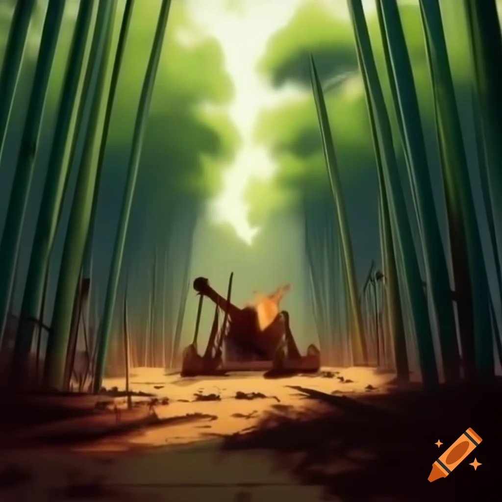 Catapult Launching Package With Explosive Forest And Tall Dense Trees 