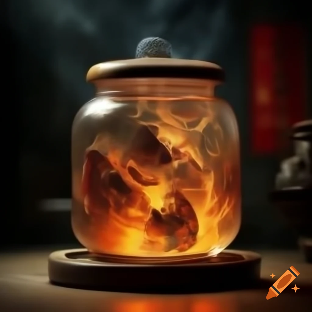 Chinese jar exuding a powerful aura