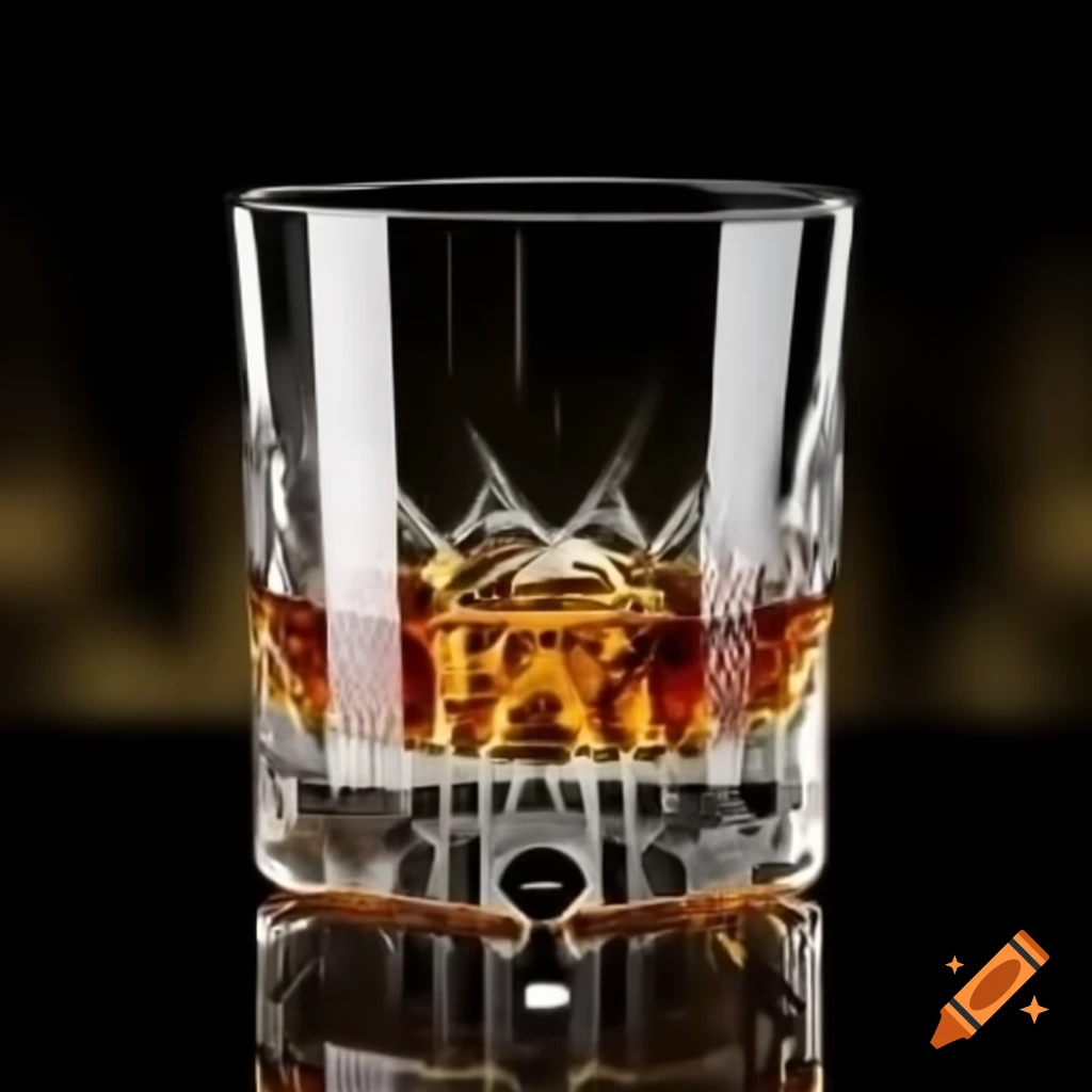 Whisky glass logo on a balcony