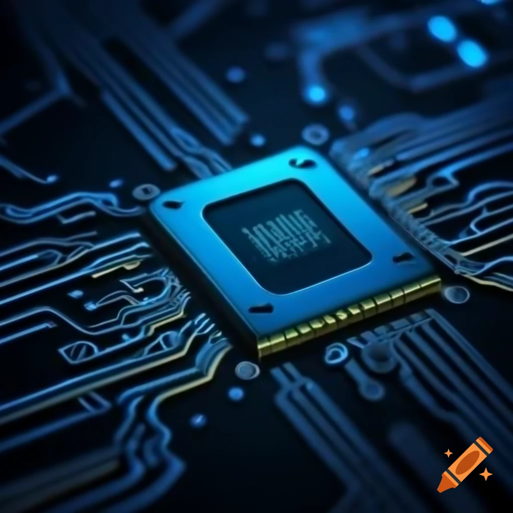 Technology newsletter wallpaper featuring circuits