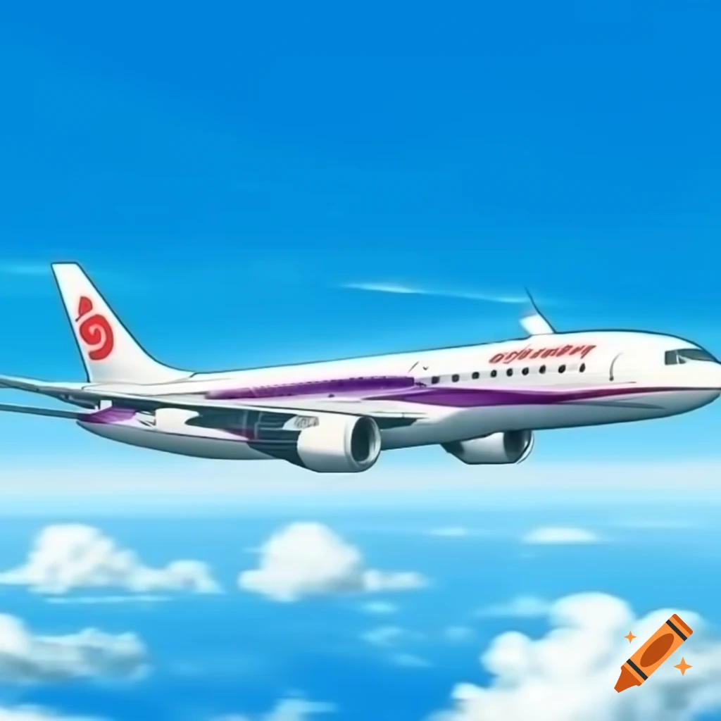 Modern aircraft in China Airlines livery ready for takeoff against blue sky