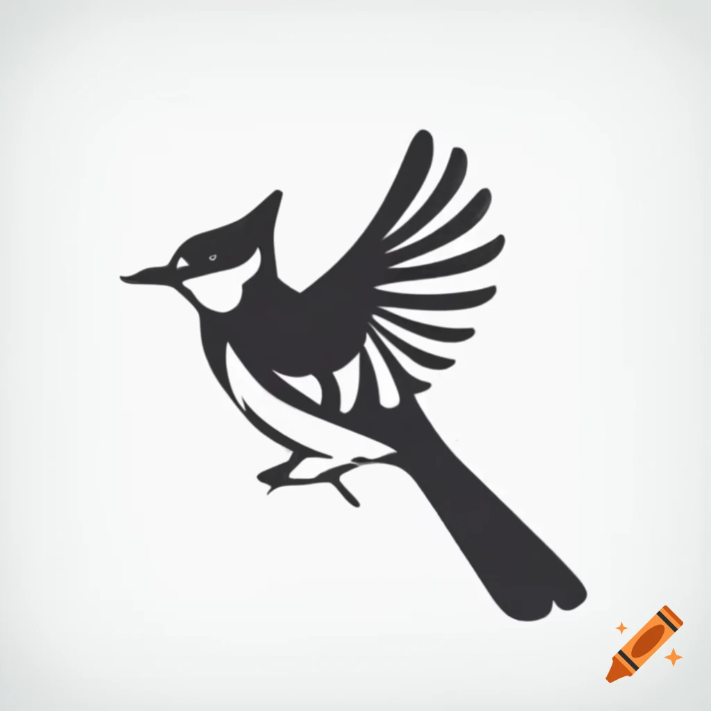 Wrought iron silhouette of a jay bird
