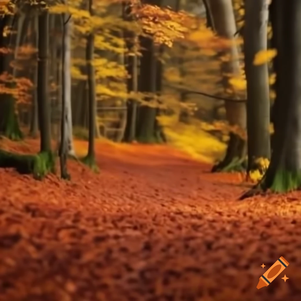 Colors of early fall with changing leaves