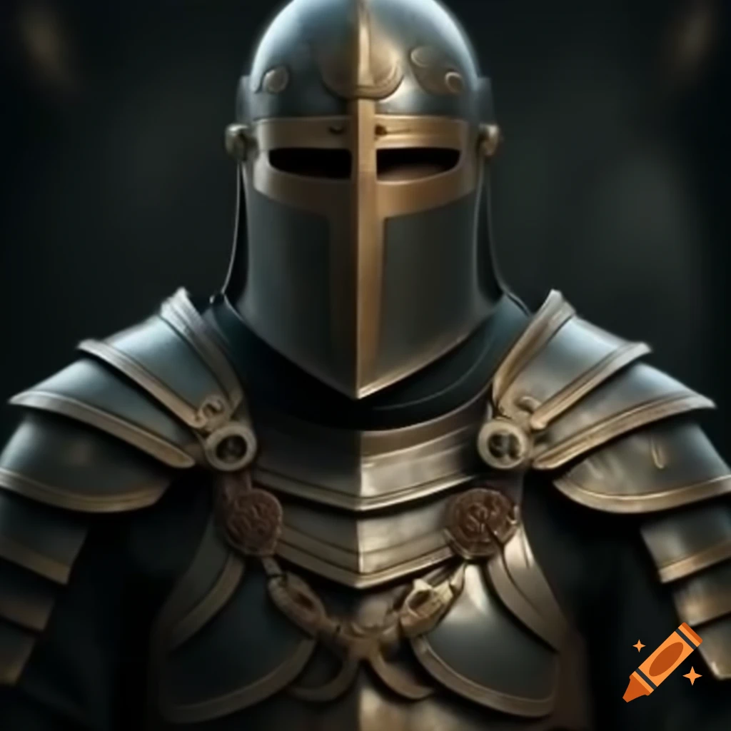 Full body view of armored Nordic Celtic folk character