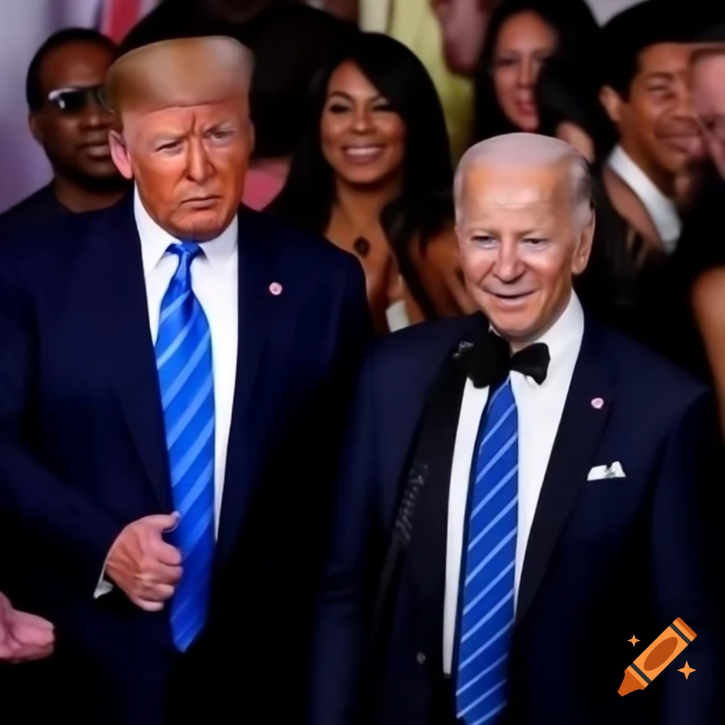 Trump and Biden attending a party organized by Diddy