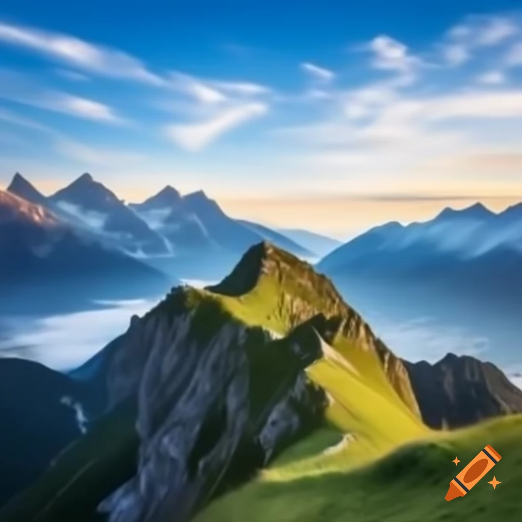 Zugspitze mountain at sunrise