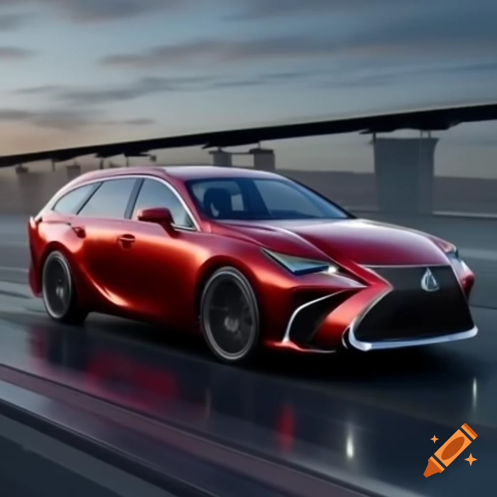 Futuristic Lexus station wagon concept design