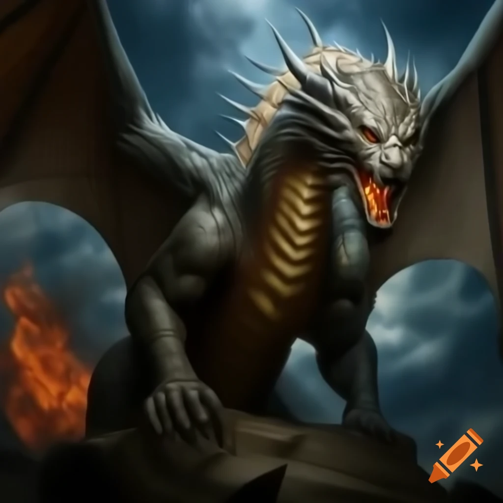 Dragon design inspired by big cats, reptiles, birds of prey, and bears