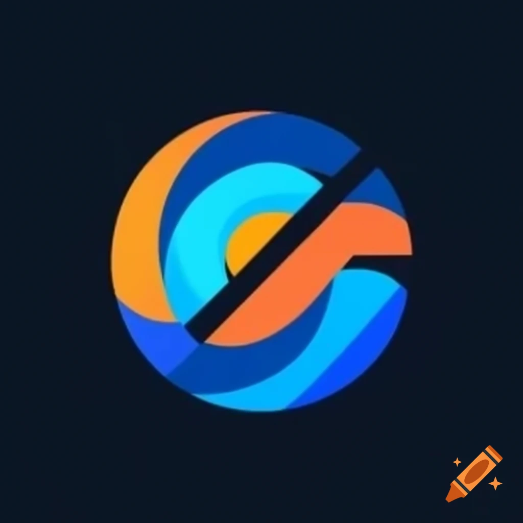 Modern stylish logo with vibrant cursive 'LC' on grey background