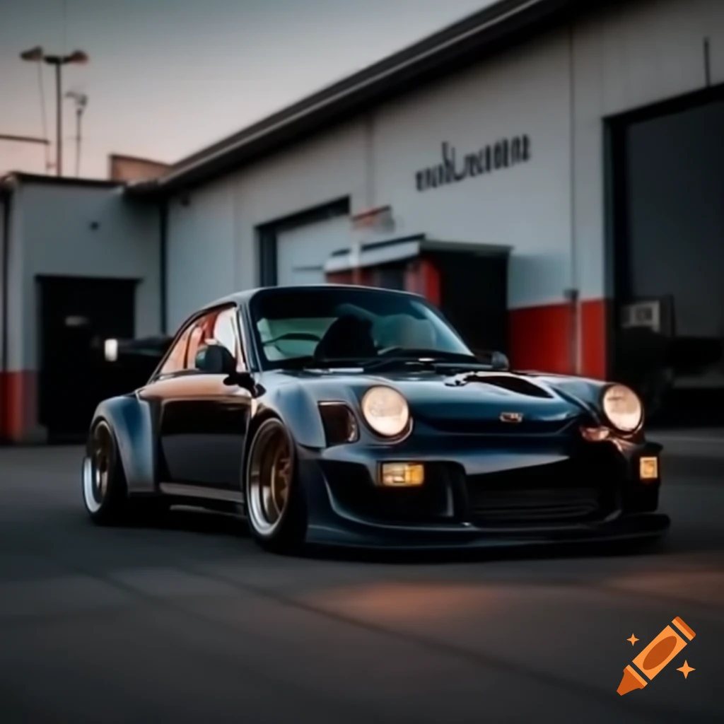 Slammed RUF brand car