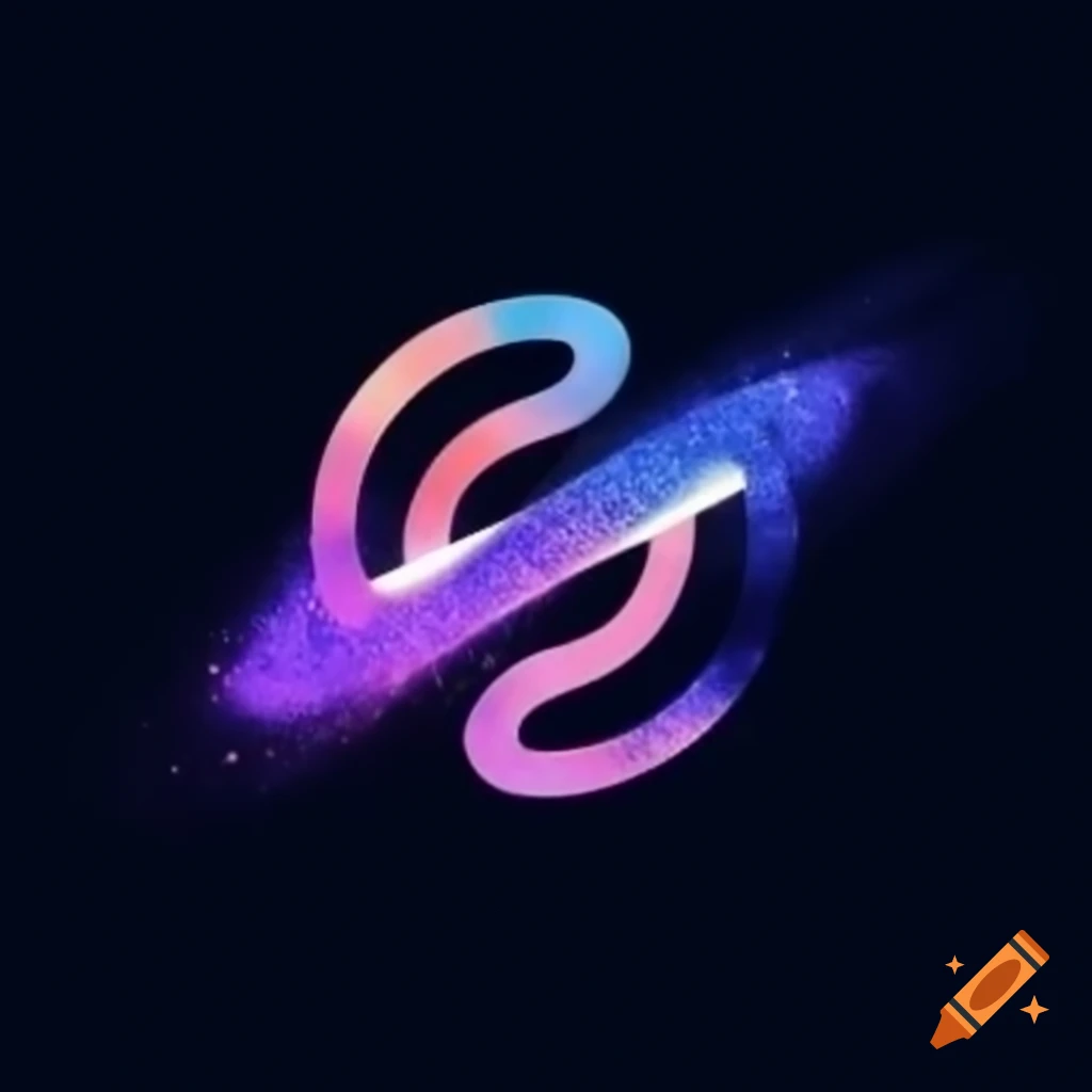 Galaxy-themed logo design