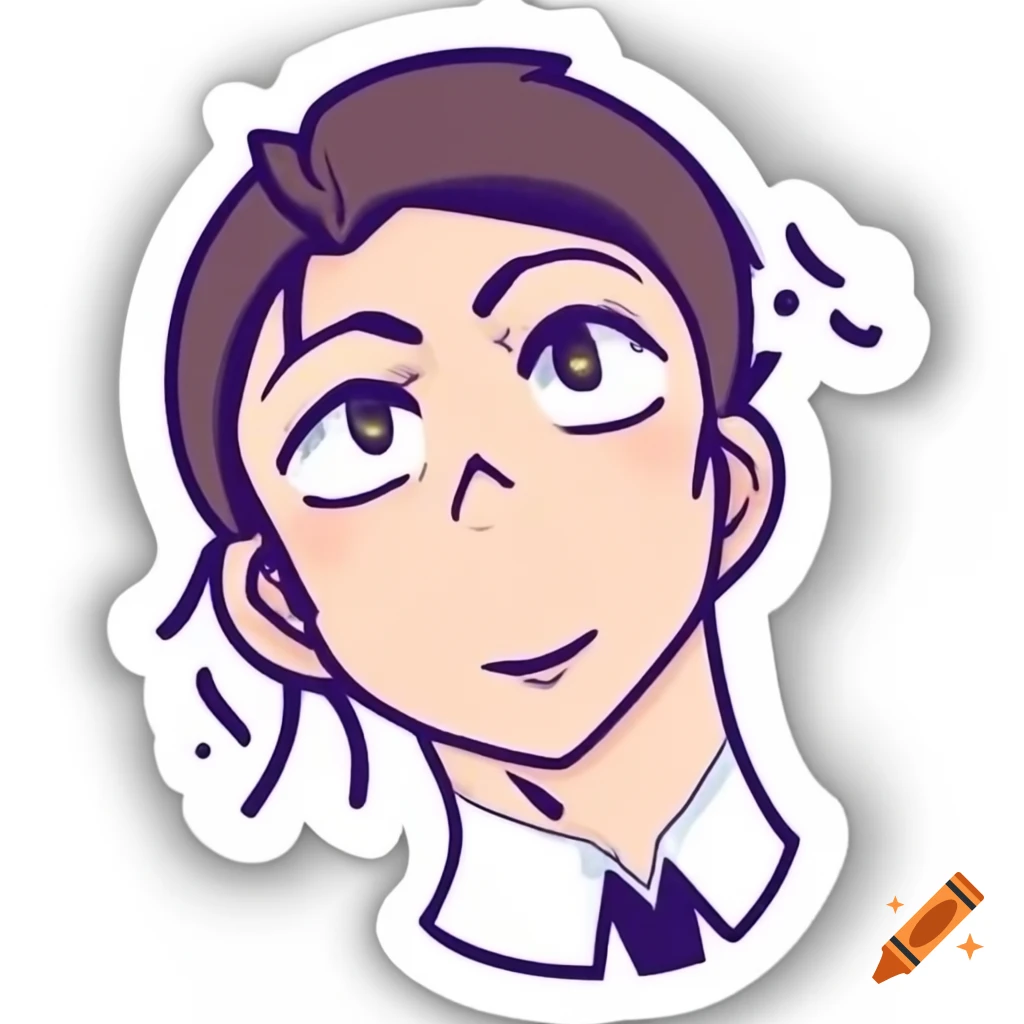 Toshinori Yagi sticker, character from My Hero Academia