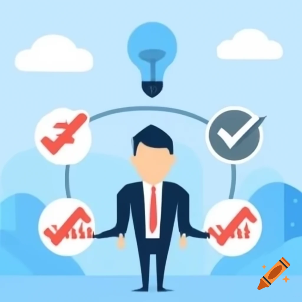 Illustration of business operation theories including business process management, reengineering, Six Sigma, and supply chain management