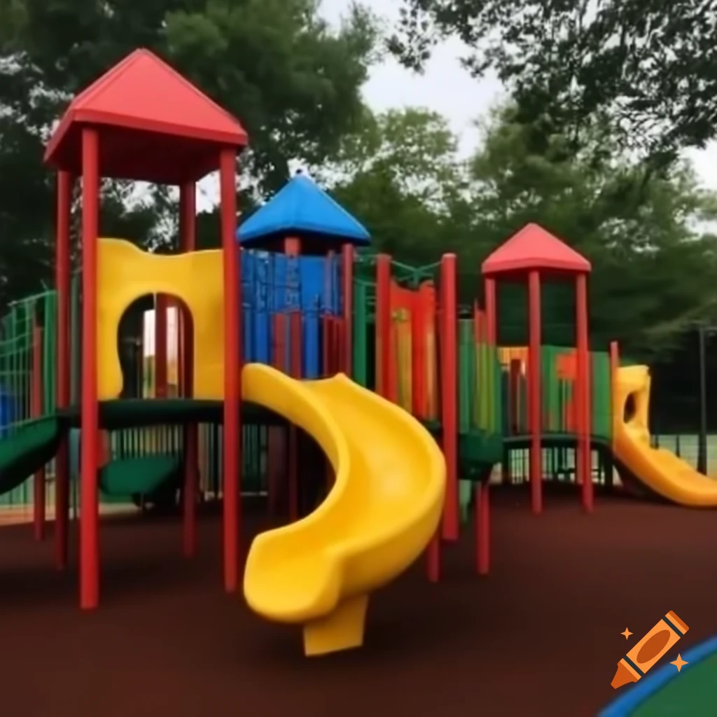 Bright and colorful playground for children