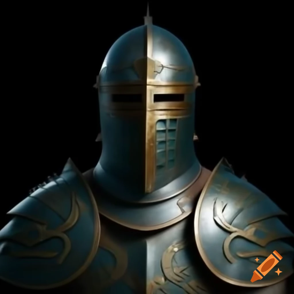 Full body view of armored Nordic Celtic folk character