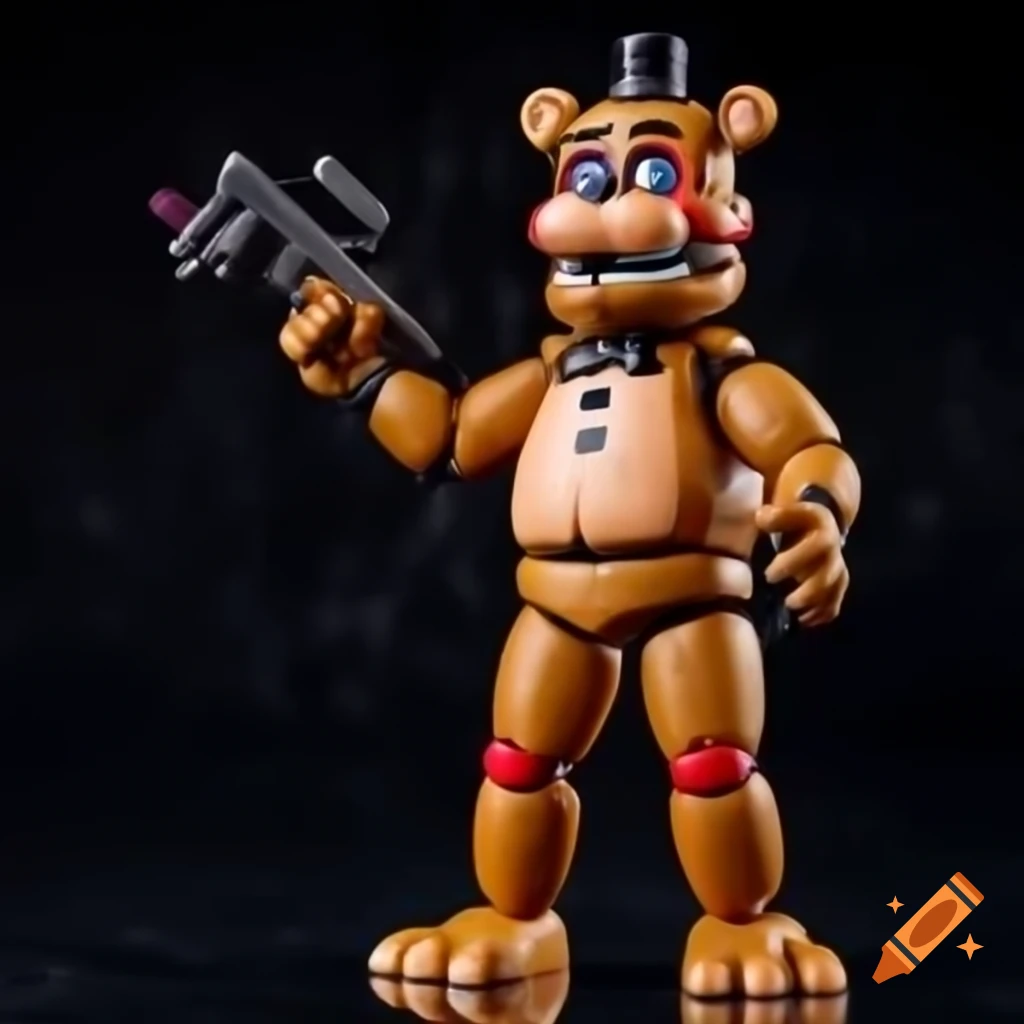 cctv-footage-of-freddy-fazbear-breaking-into-campsite-on-craiyon