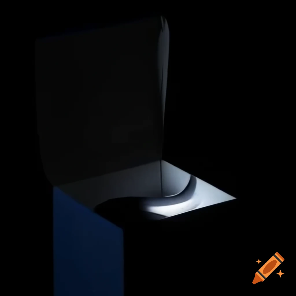 Black box with light representing connection to the future