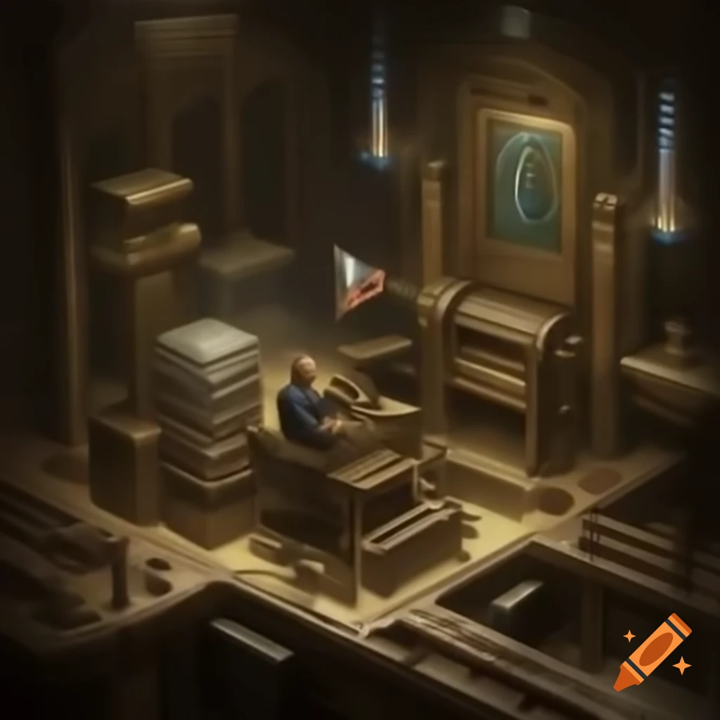 Analyst in steam-powered post office processing data delivery