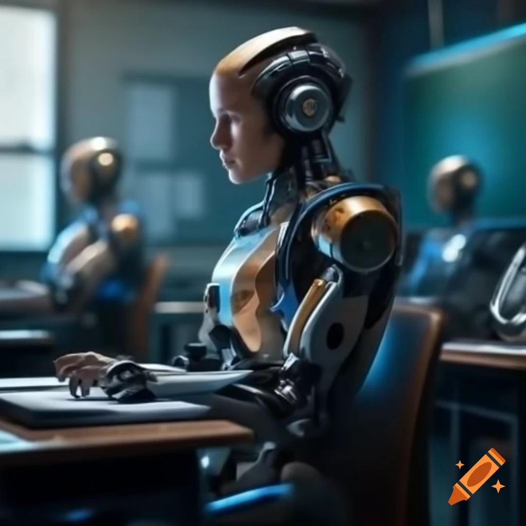 AI technology in education on Craiyon
