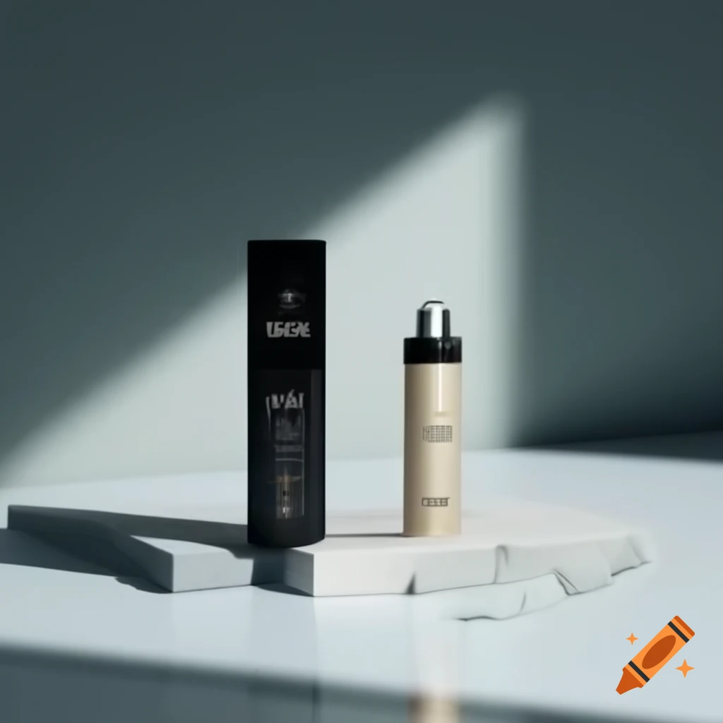 Luxury modern herbal inhaler with sleek minimalist design