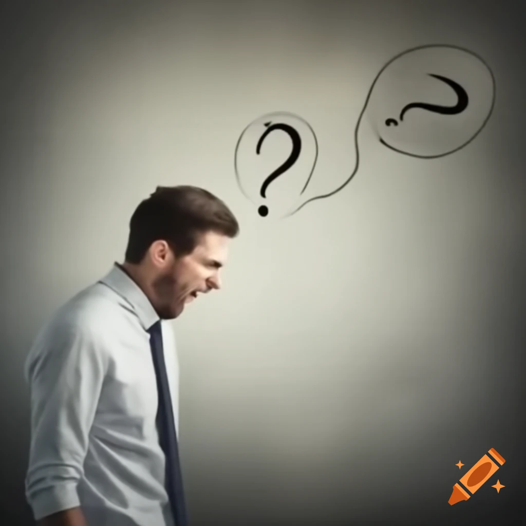 Unclear depiction of a man without additional context