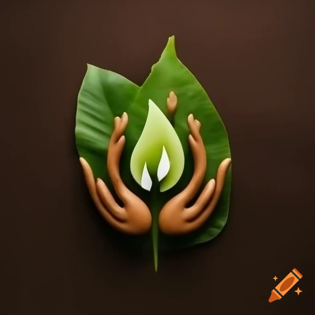 Flame symbol surrounded by leaf, symbolizing eco-friendly candle ingredients