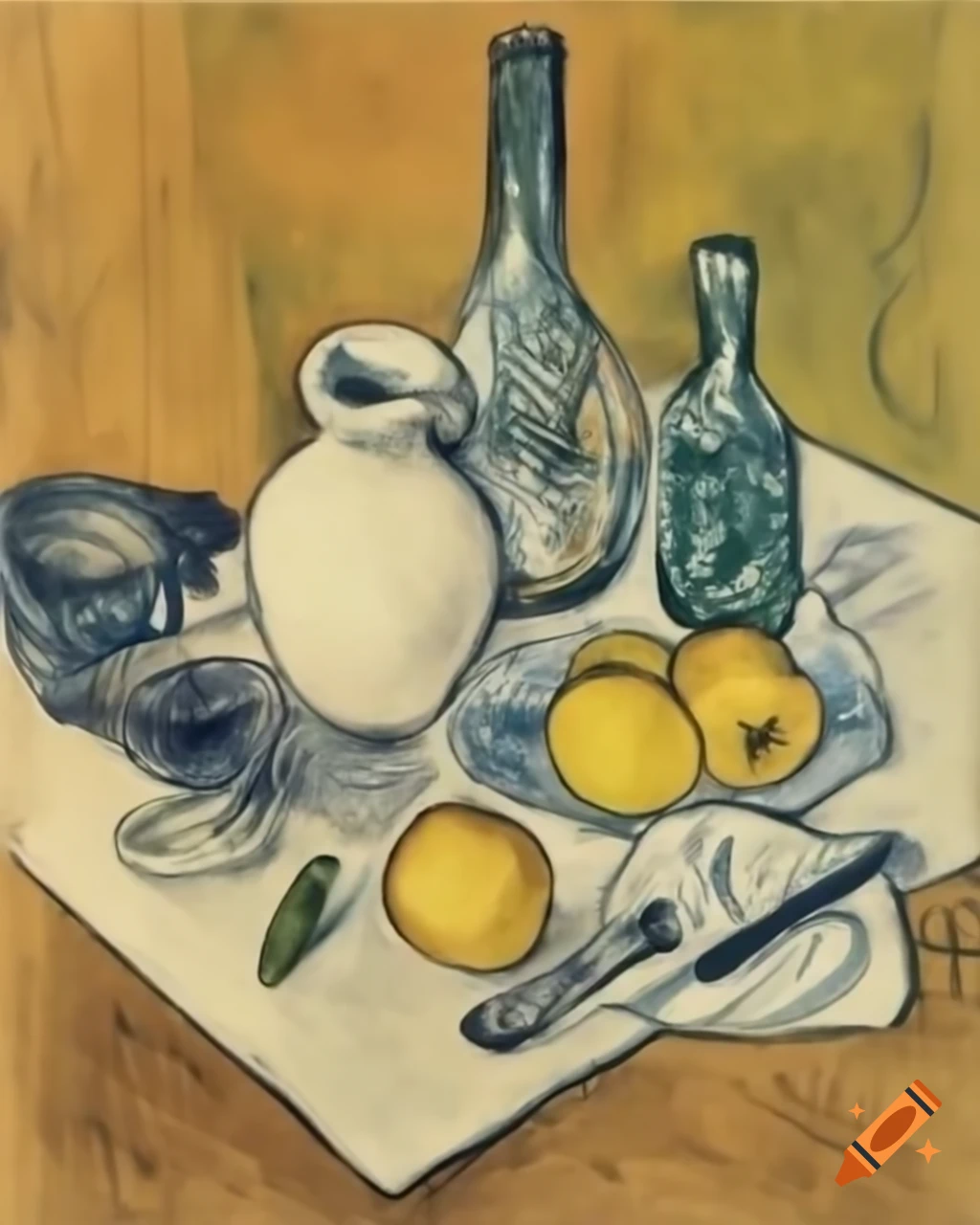 Still life artwork inspired by Edgar Degas