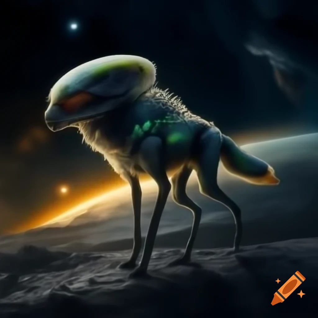 Fictional fox on alien planet