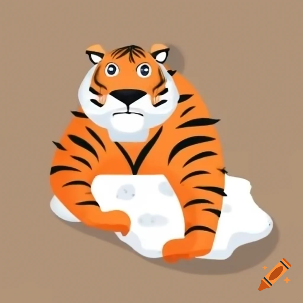 Tiger on iceberg