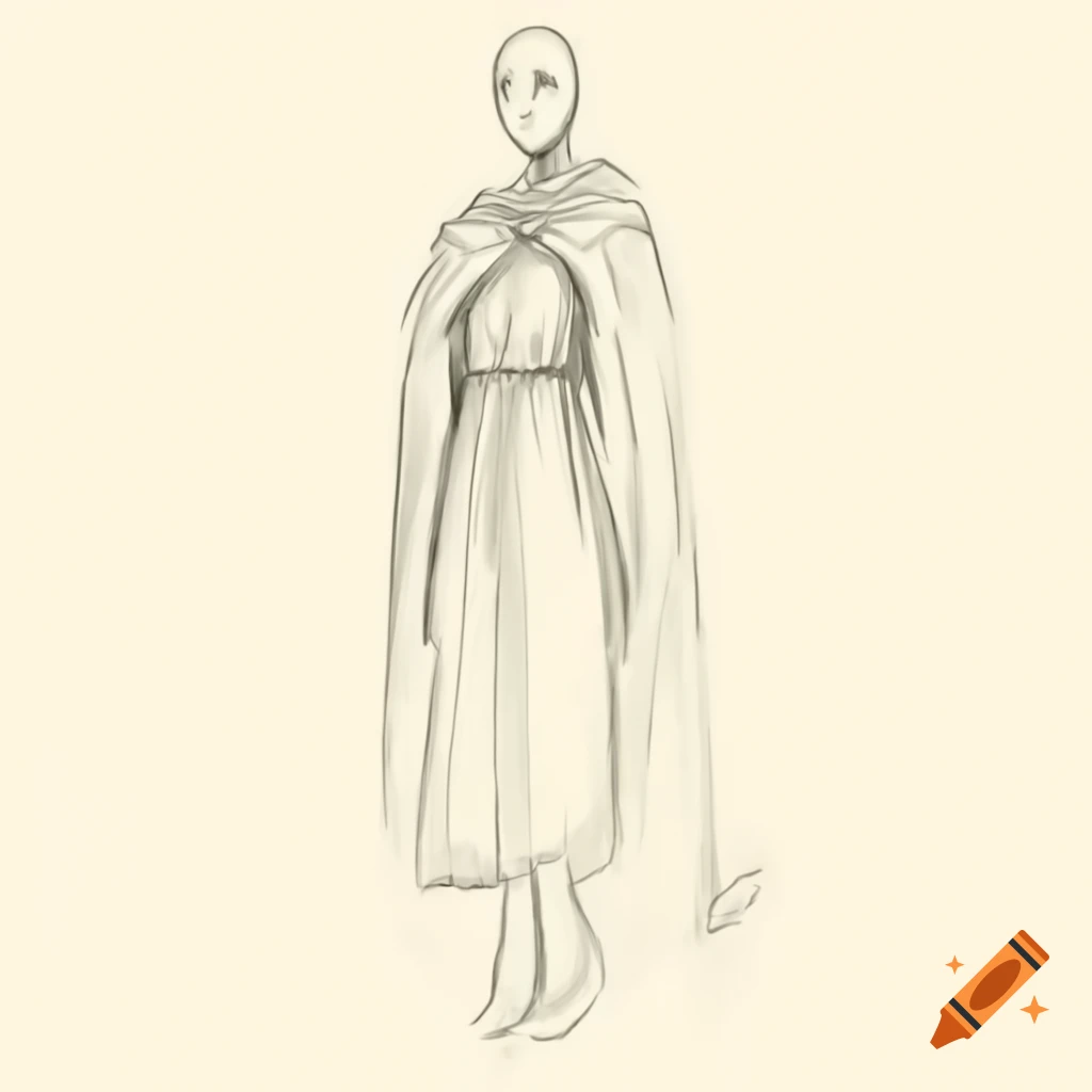 Sketch of a celestial robe
