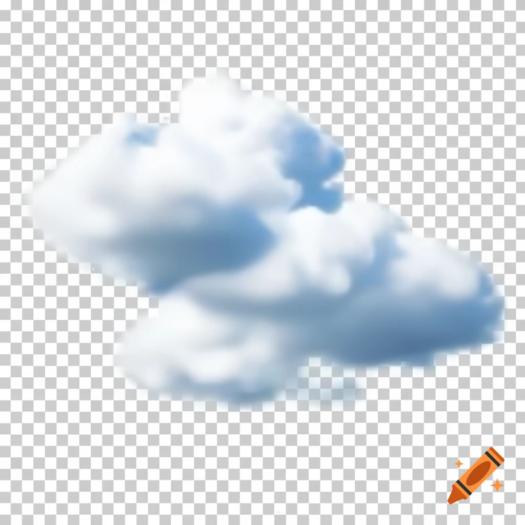 Photorealistic clouds with transparent background
