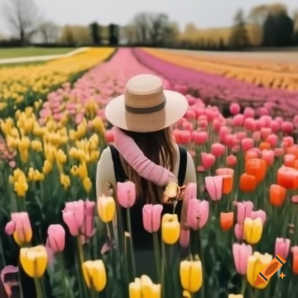 Spring season with blooming flowers and greenery