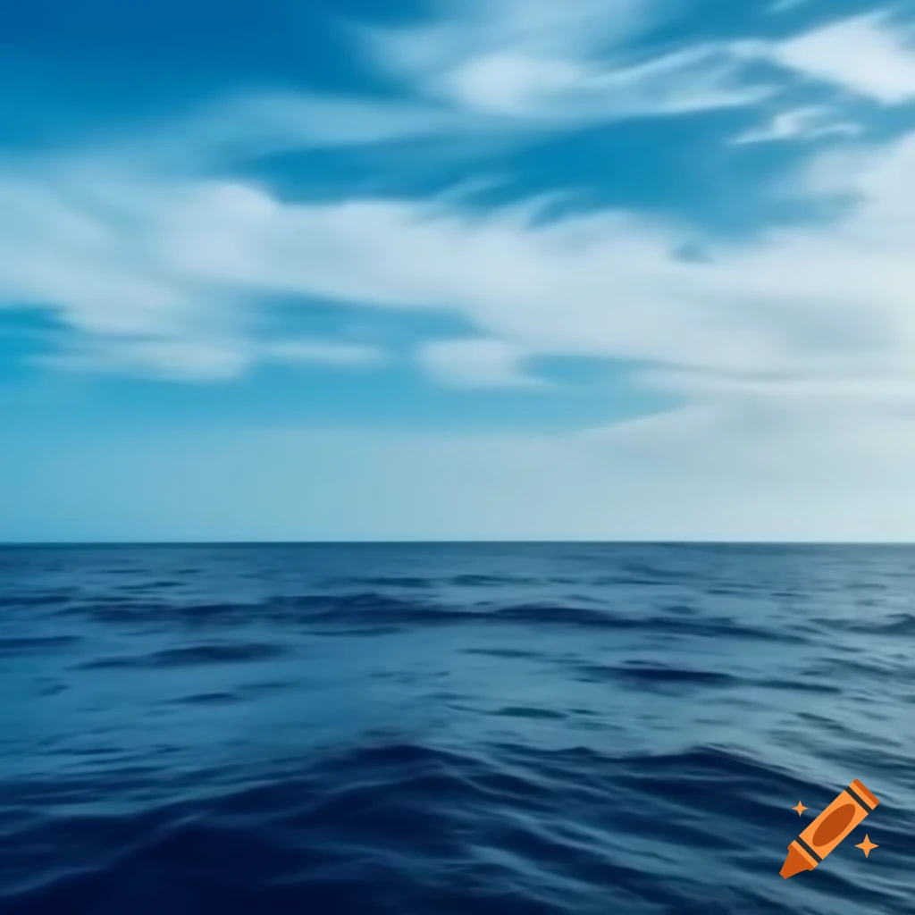 Scenic view of sky meeting the sea