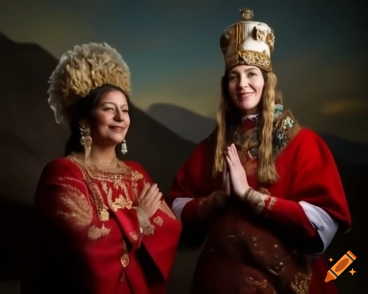 Portrait of Saint Tamar, the Queen of Georgia, known for her leadership and faith