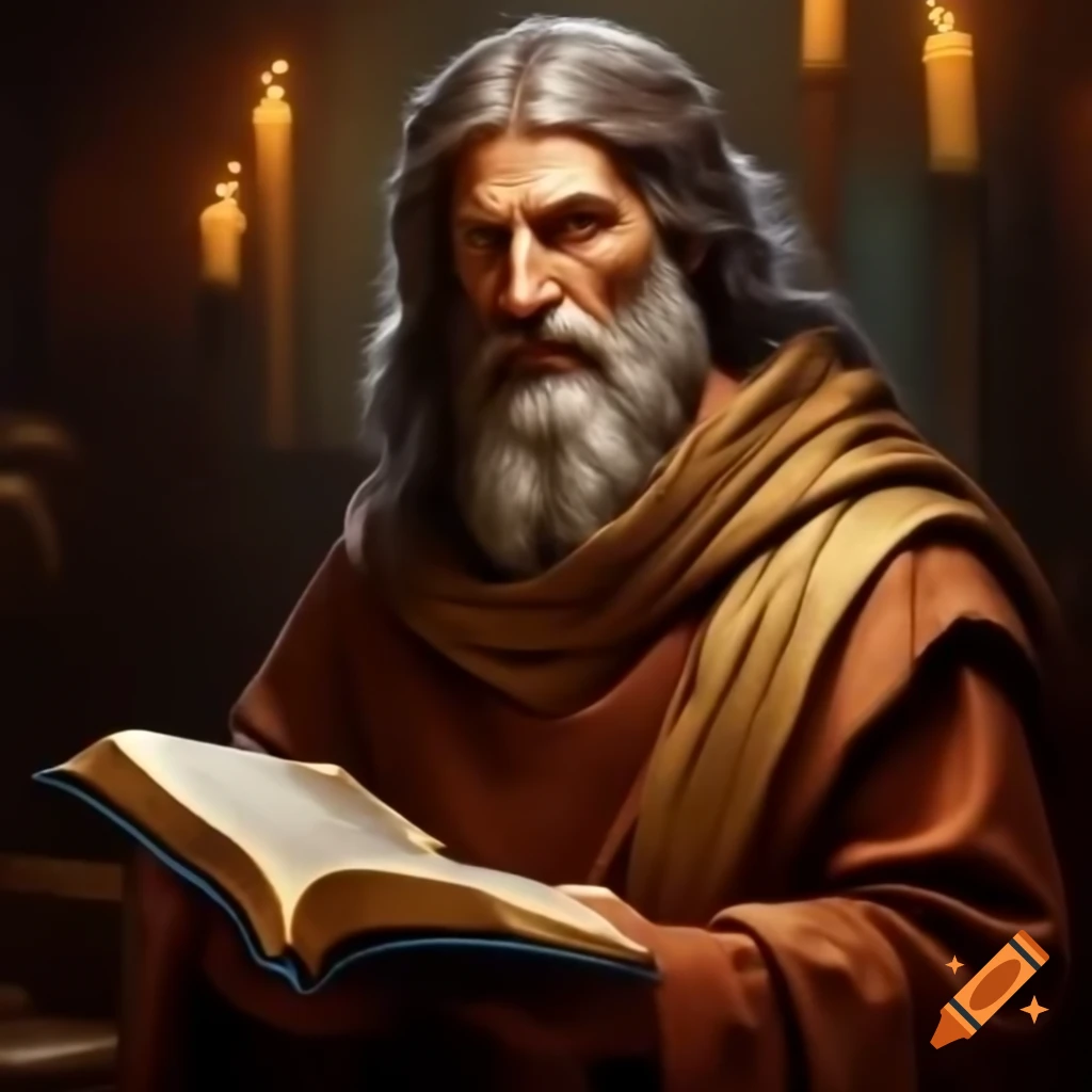 Prophet Ezra from biblical texts