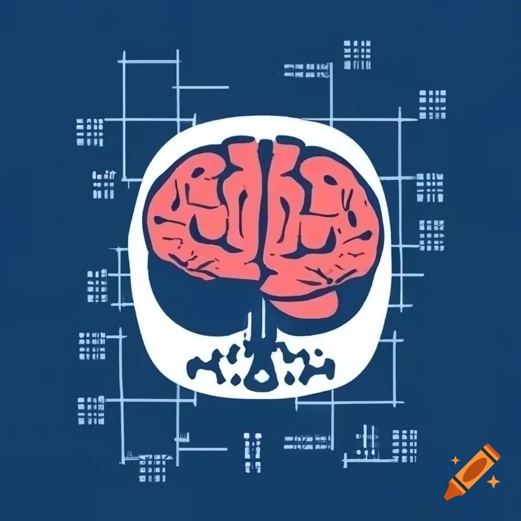Street art logo featuring brain on sudoku grid