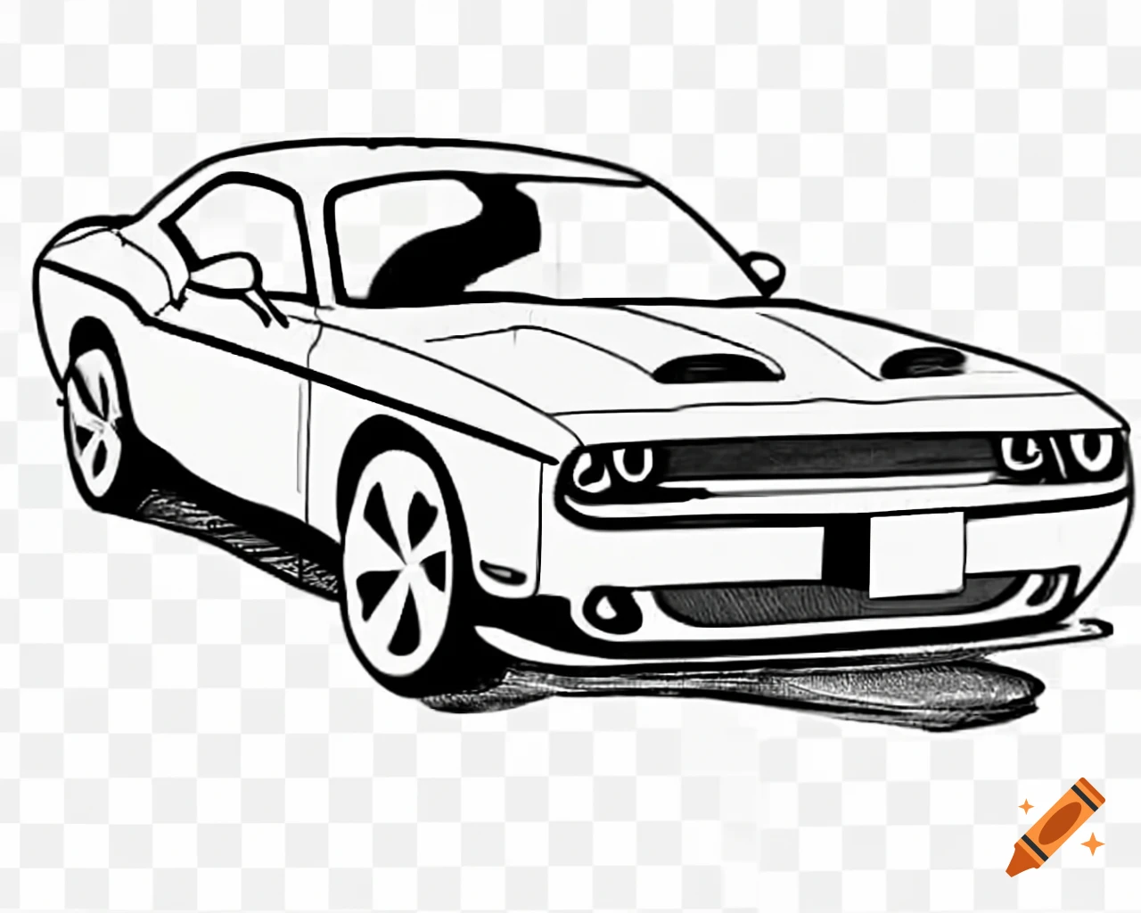 Faisal Khan written on Dodge Challenger