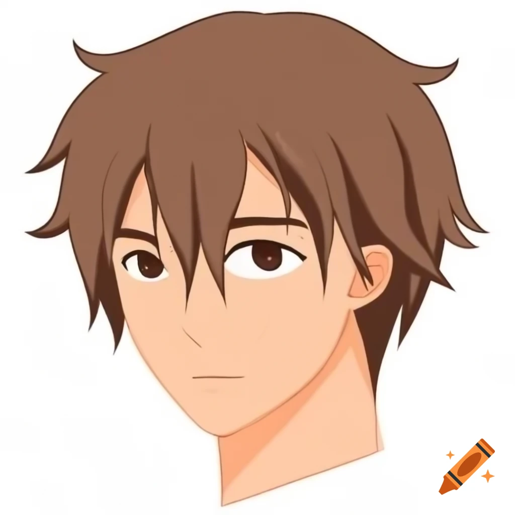 Male anime character with brown hair