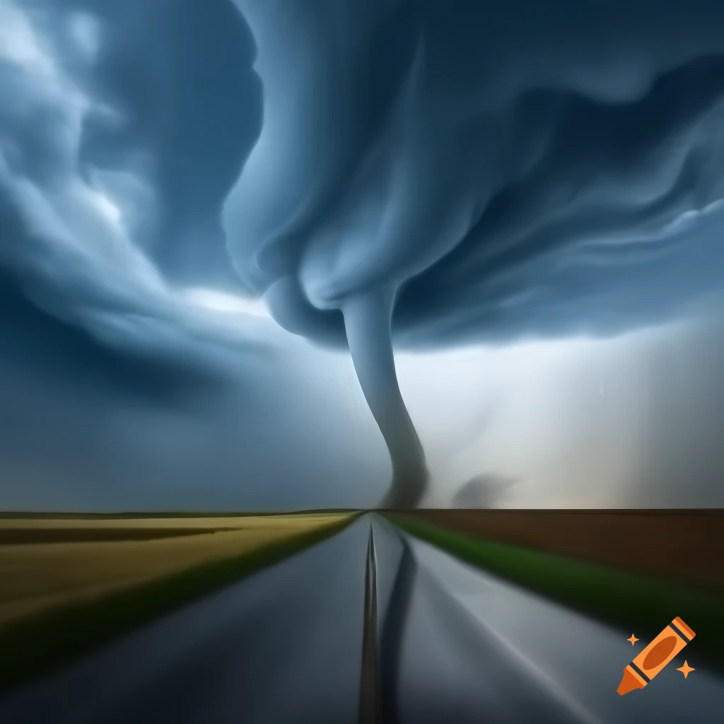 Visually relaxing representation of a rain storm evoking peace and quiet