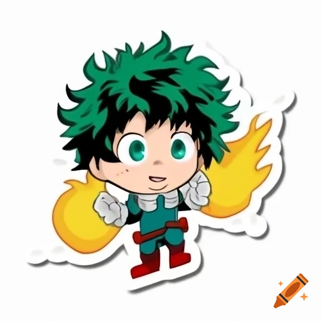 Izuku Midoriya sticker design